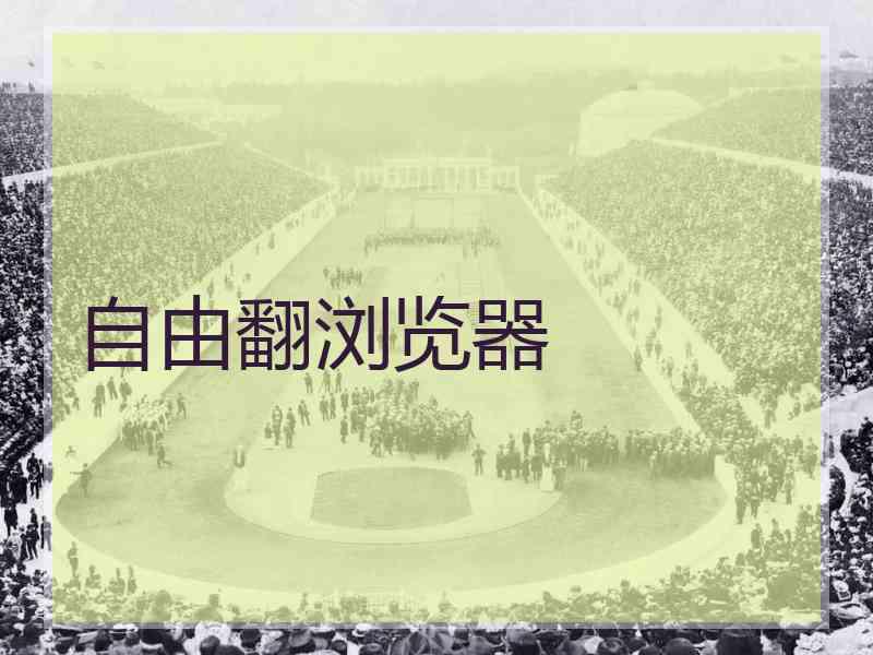 自由翻浏览器 自由翻浏览器
